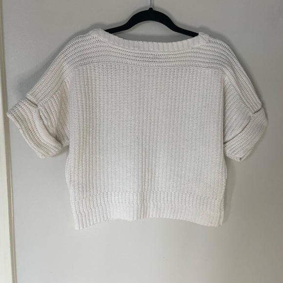 Lands’ End White Knit Top - Picture 2 of 4